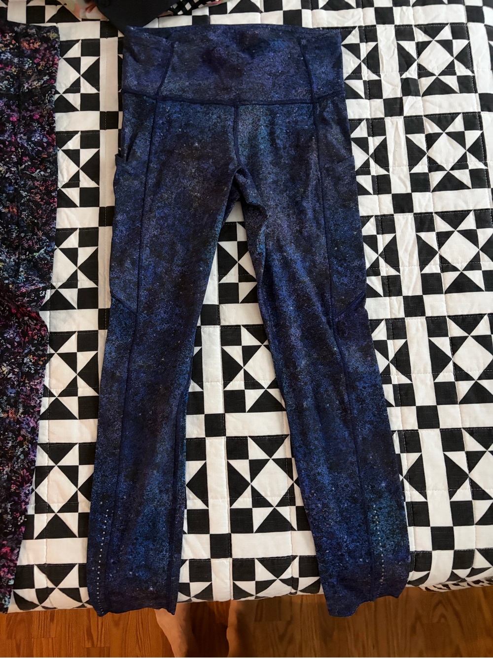 lululemon athletica Navy Sparkle High-Rise Leggings